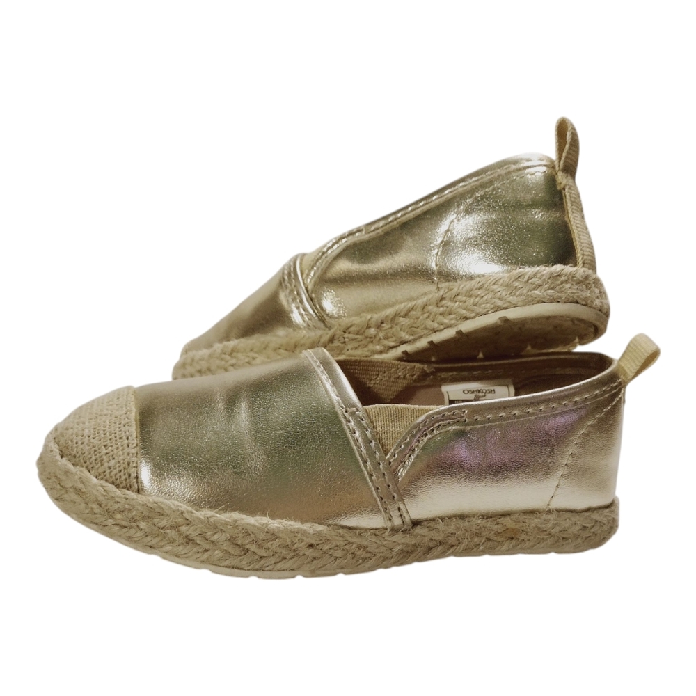 Oshkosh B'Gosh Shoes Toddler Espadrilles Gold Size 6M